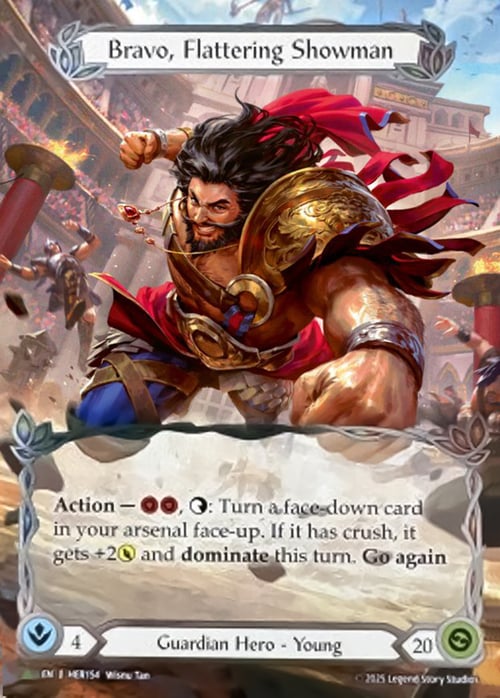 Bravo, Flattering Showman Card Back