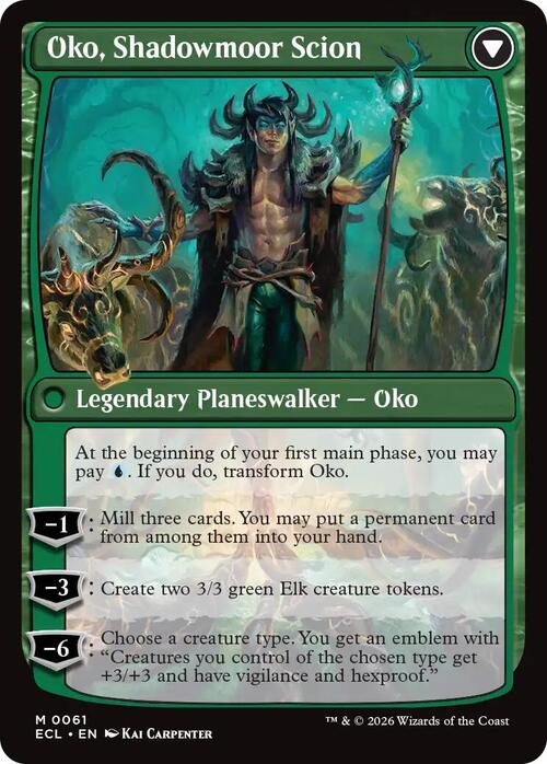 Oko, Lorwyn Liege // Oko, Shadowmoor Scion Card Back