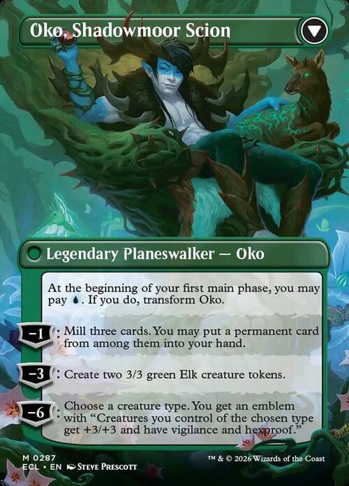 Oko, Lorwyn Liege // Oko, Shadowmoor Scion Card Back