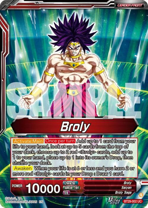 Broly // SS Broly, Increasing Power Card Back