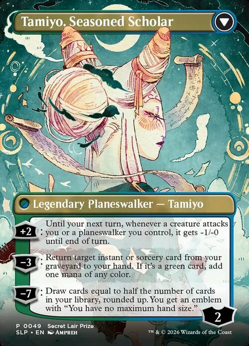 Tamiyo, Studentessa Curiosa // Tamiyo, Studiosa Esperta Card Back