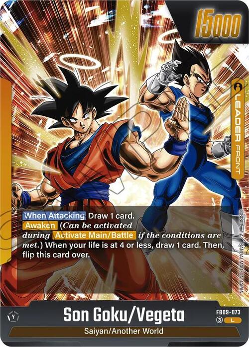 Son Goku/Vegeta // Gogeta Card Back