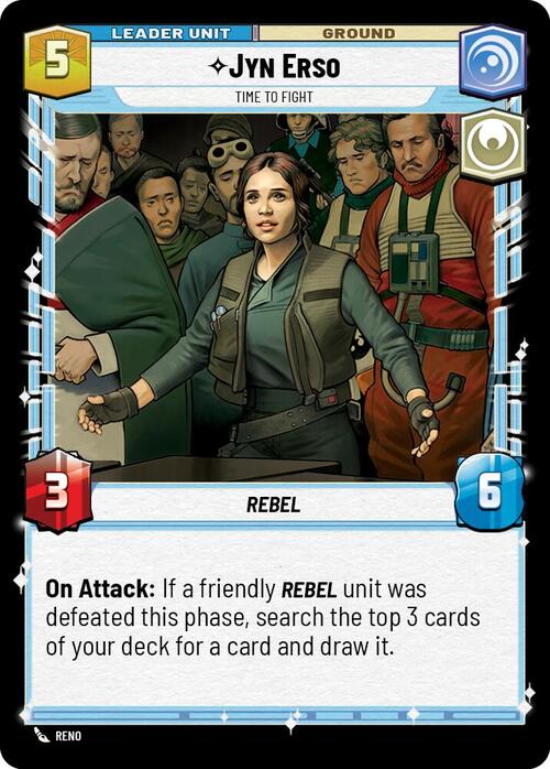 Jyn Erso - Time to Fight Card Back