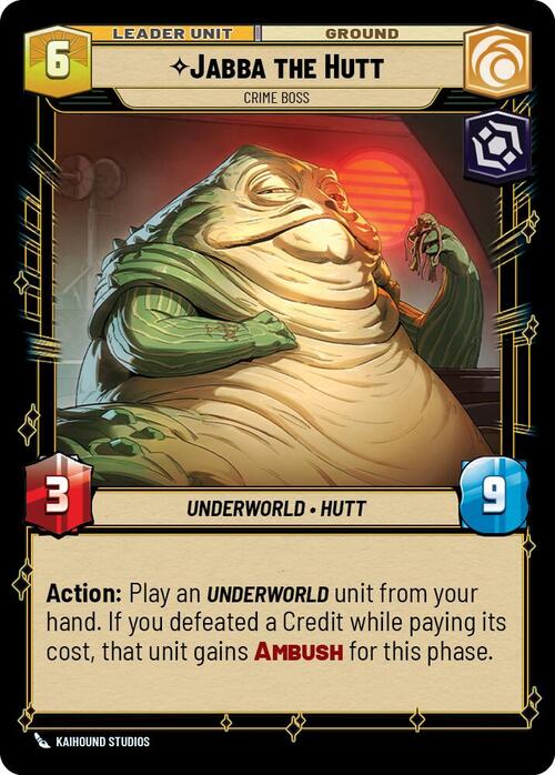 Jabba el Hutt, Jefe criminal Parte Posterior