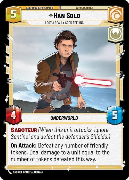 Han Solo - I Got a Really Good Feeling Card Back