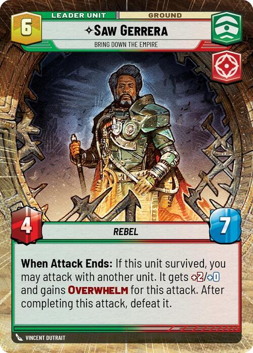 Saw Gerrera - Bring Down the Empire Card Back