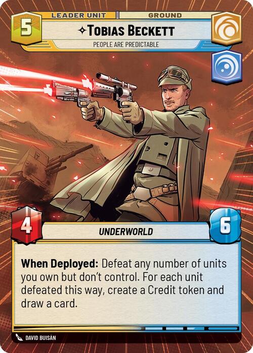 Tobias Beckett - People are Predictable Card Back