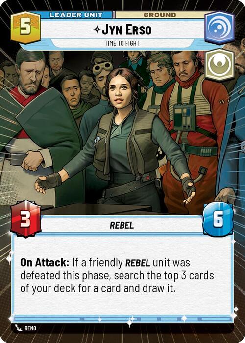 Jyn Erso - Time to Fight Card Back