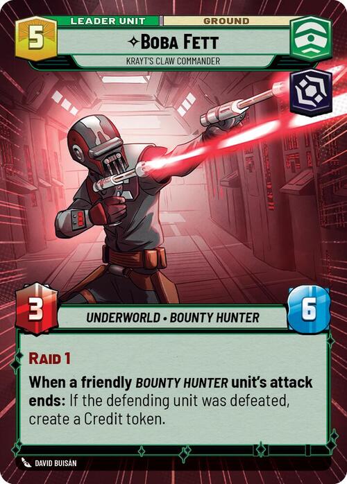 Boba Fett - Krayt's Claw Commander Card Back