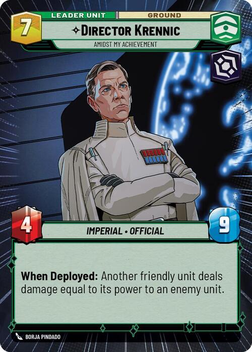 Director Krennic - Amidst My Achievement Card Back
