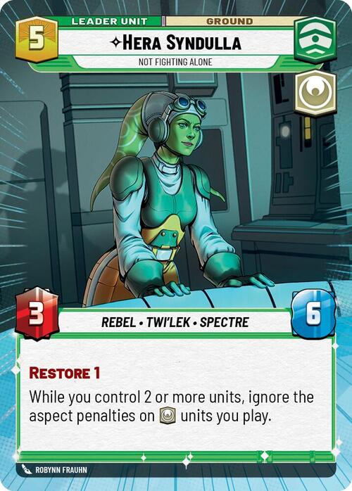 Hera Syndulla - Not Fighting Alone Card Back