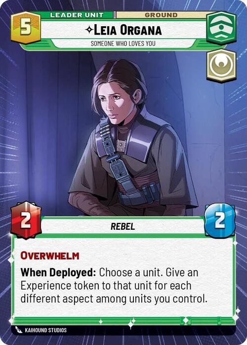 Leia Organa - Someone Who Loves You Card Back