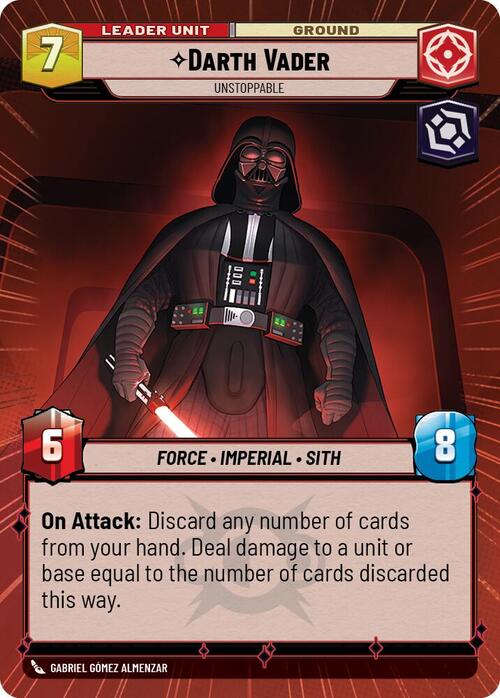 Darth Vader - Unstoppable Card Back