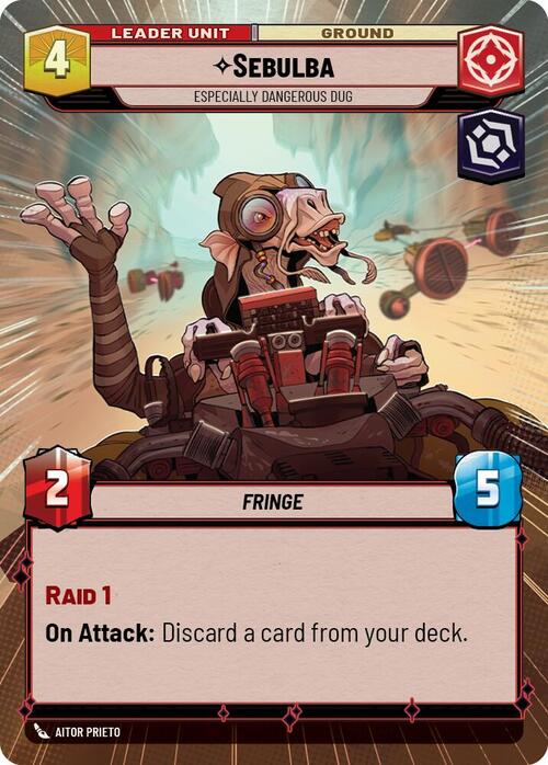 Sebulba - Especially Dangerous Dug Card Back