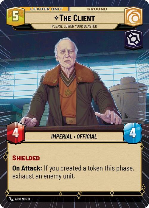 The Client - Please Lower Your Blaster Card Back