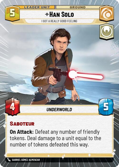 Han Solo - I Got a Really Good Feeling Card Back