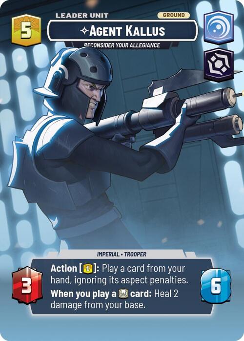 Agente Kallus, Reconsidera tus lealtades Parte Posterior