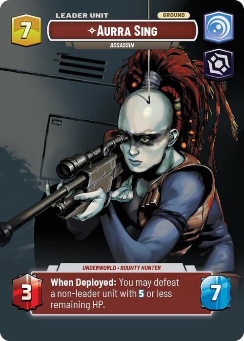 Aurra Sing, Assassina Card Back