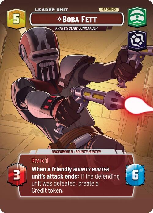 Boba Fett, Comandante Dell'Artiglio Del Krayt Card Back