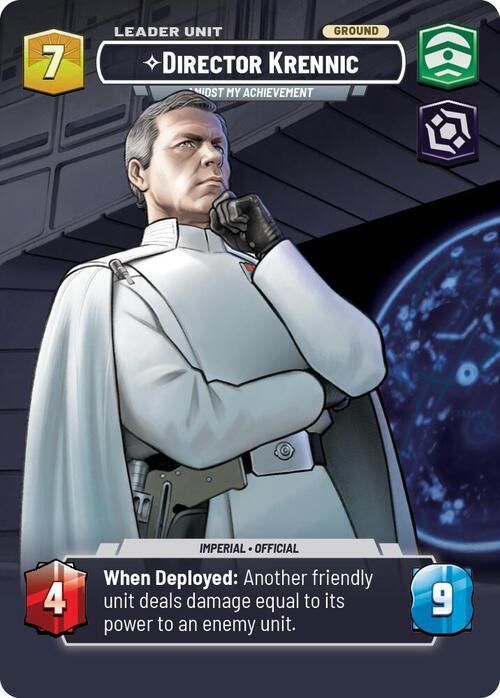 Director Krennic - Amidst My Achievement Card Back