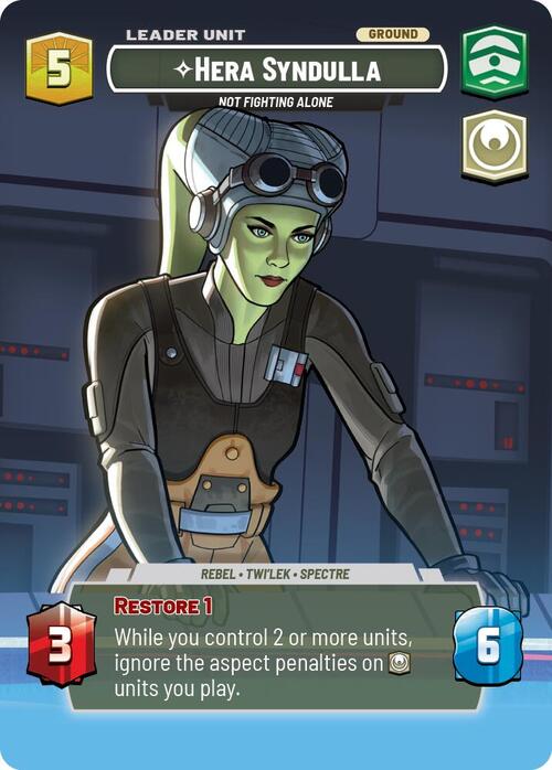 Hera Syndulla - Not Fighting Alone Card Back