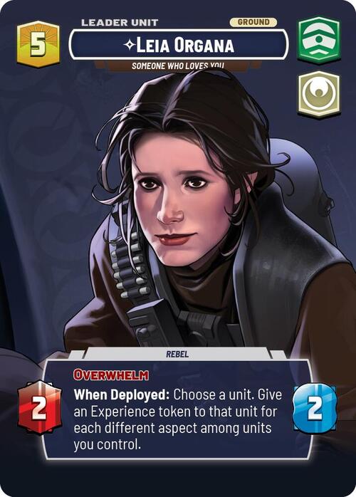 Leia Organa - Someone Who Loves You Card Back