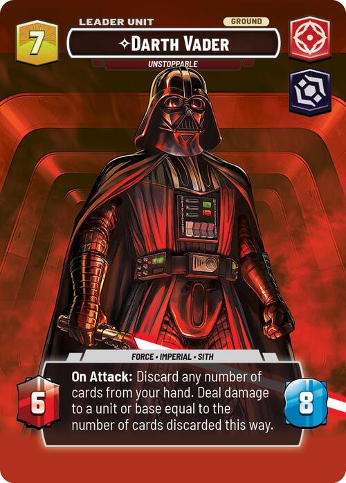 Darth Vader - Unstoppable Card Back
