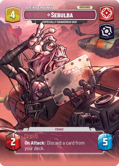 Sebulba - Especially Dangerous Dug Card Back