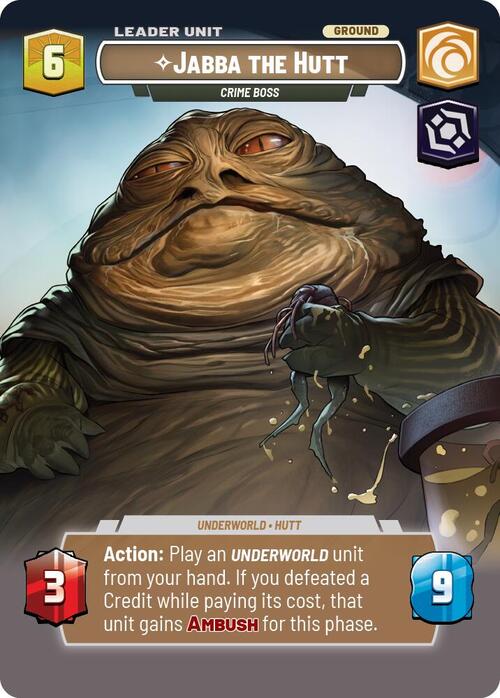 Jabba el Hutt, Jefe criminal Parte Posterior