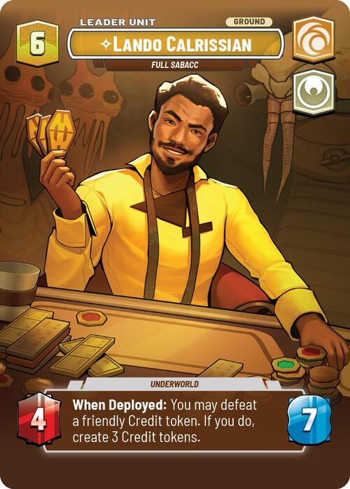 Lando Calrissian, Sabacc puro Parte Posterior