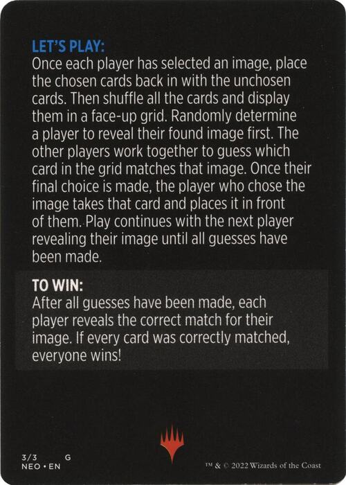 Magic Minigame: Cyber Simulacrum Parte Posterior