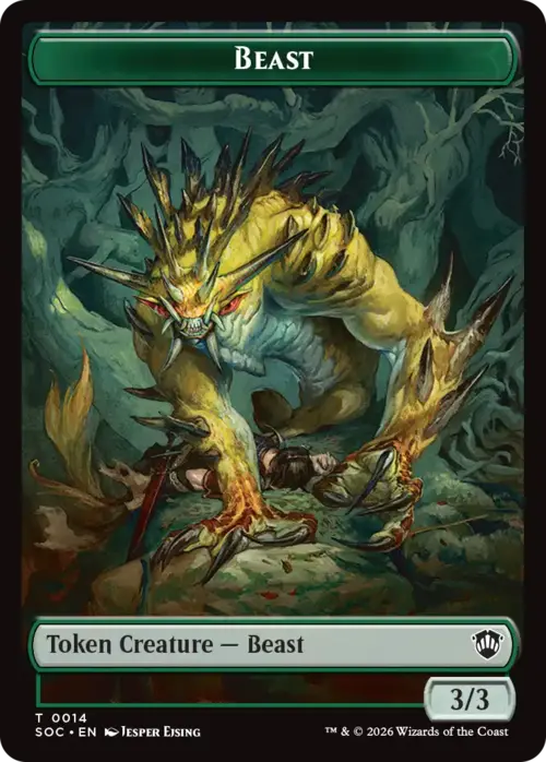 Fractal // Beast Token Card Back