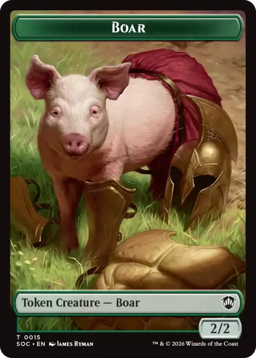 Fractal // Boar Card Back