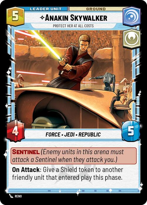 Anakin Skywalker, La protege a toda costa Parte Posterior