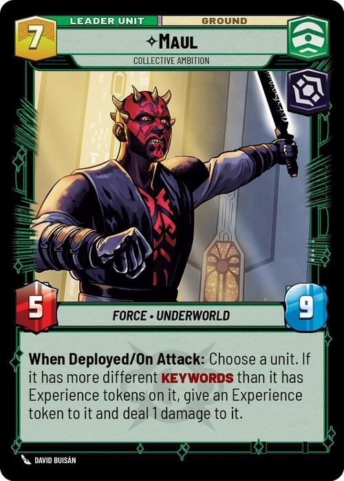 Maul, Ambición del Colectivo Parte Posterior