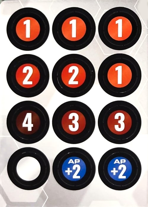 Damage Counter Punch Card Card Back
