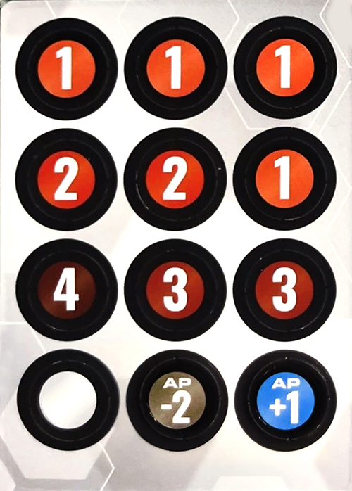 Damage Counter Punch Card Card Back