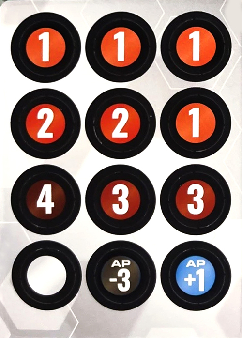 Damage Counter Punch Card Card Back