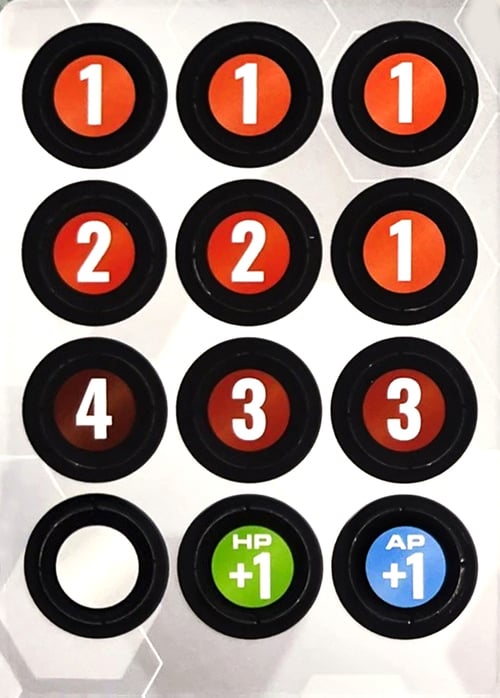 Damage Counter Punch Card Card Back