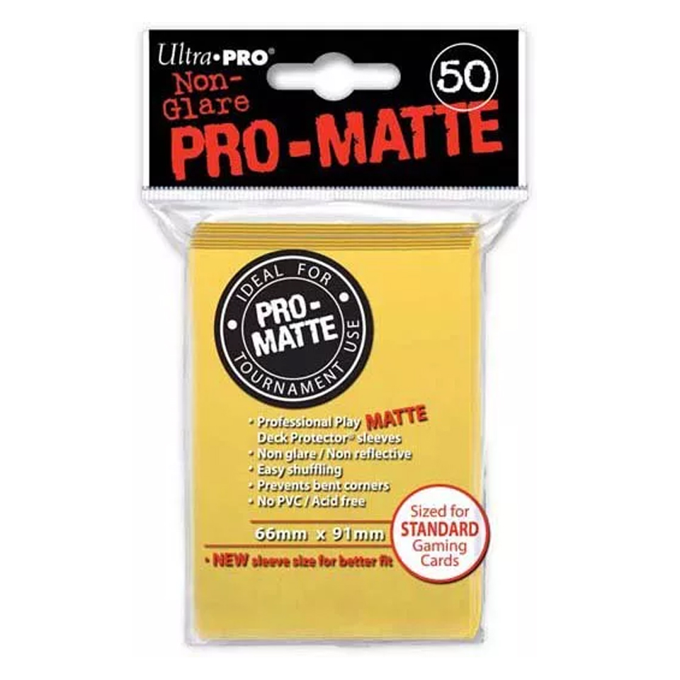 Other image of 50 Ultra Pro Pro-Matte Sleeves (Yellow)