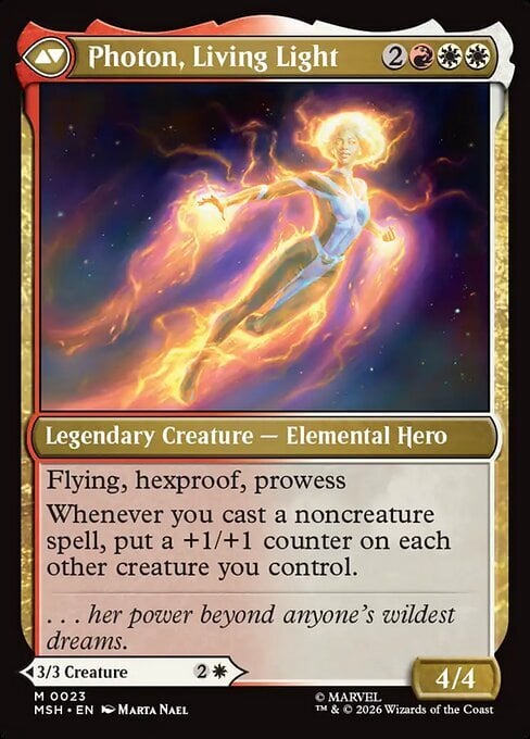 Monica Rambeau // Photon, Living Light Card Back
