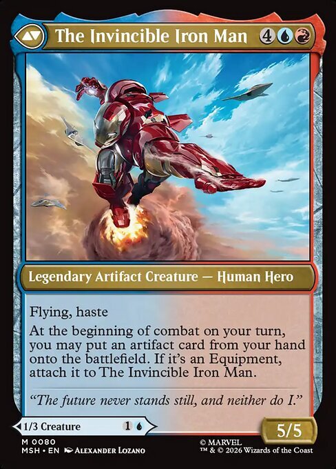Tony Stark // The Invincible Iron Man Card Back