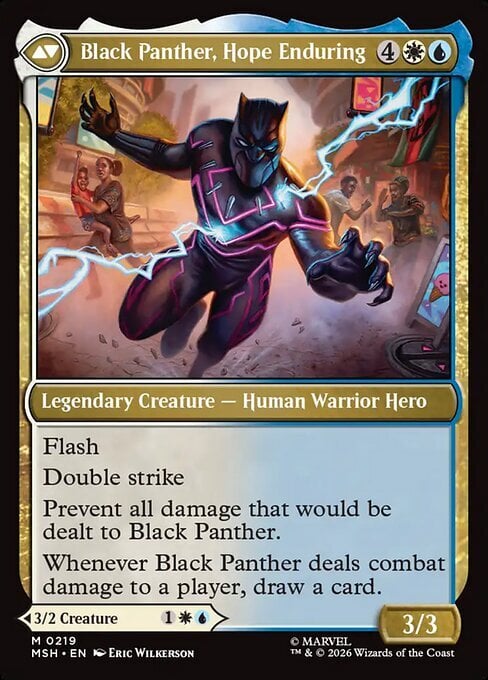 King T'Challa // Black Panther, Hope Enduring Card Back