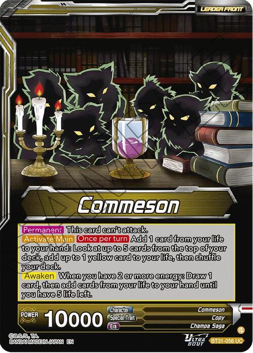 Commeson // Vegeta, Weapon Tainted by Evil Card Back