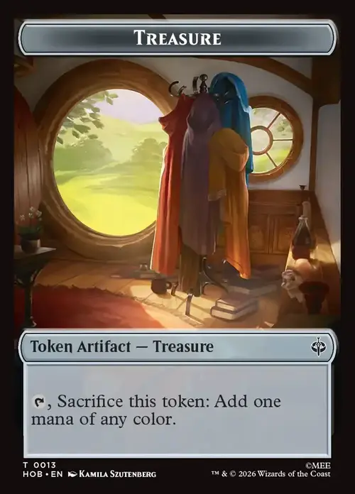 Elf // Treasure Card Back