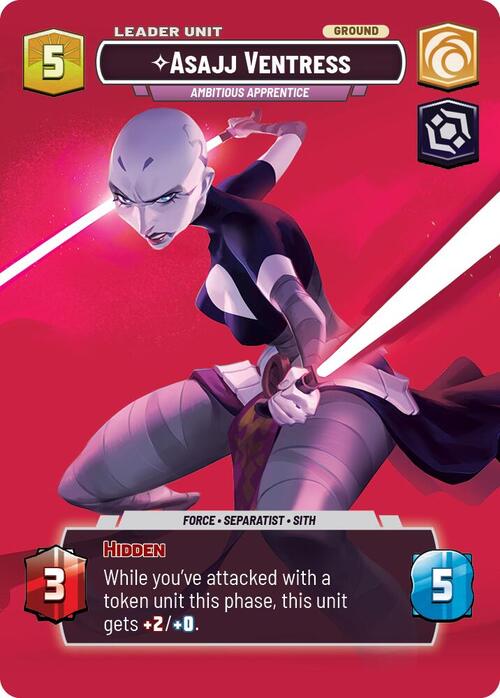 Asajj Ventress - Ambitious Apprentice Card Back