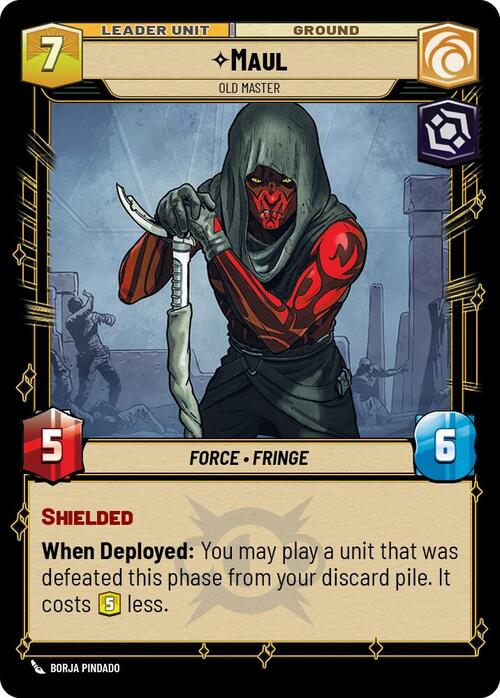 Maul, Old Master Dos de la carte