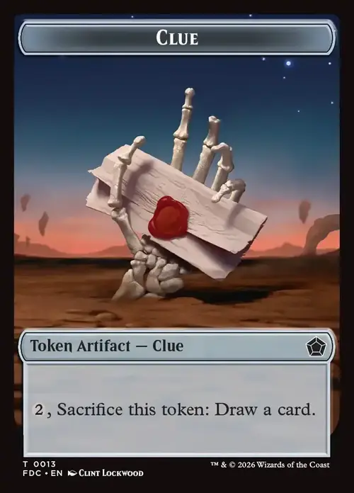 Angel // Clue Card Back