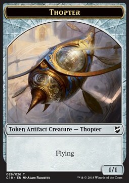 Cat Warrior // Thopter Card Back