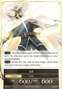 Sister of Linorsphairia // Sol Card Back